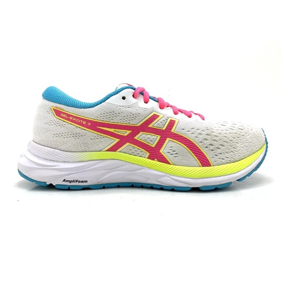 ASICS Womens GEL-Excite 7 Running Shoes Sneakers White 1012A562-100 Size 7.5 - Picture 1 of 10
